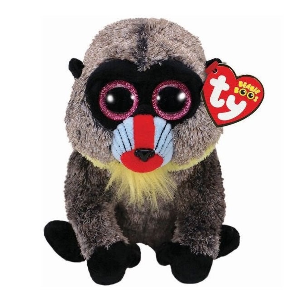 NWT TY Beanie Boos - Large 11” Wasabi The Baboon (Glitter Eyes)